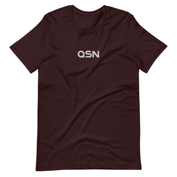 QSN Embroidered Unisex V1 Short-Sleeve T-Shirt (17 Colors) - White Logo