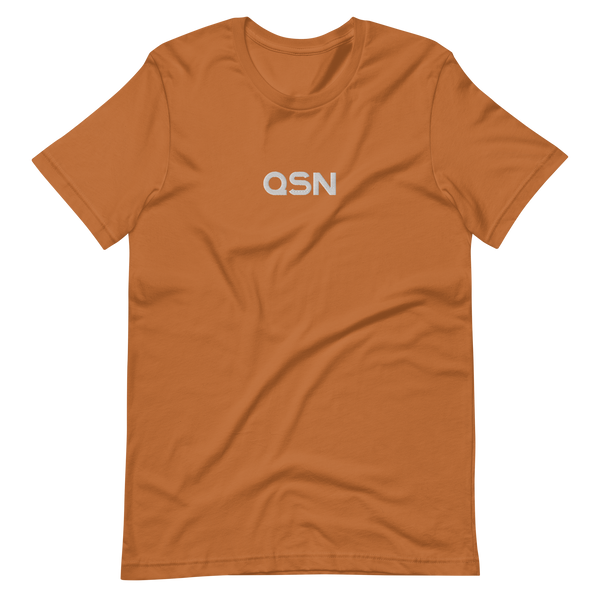 QSN Embroidered Unisex V2 Short-Sleeve T-Shirt (17 Colors) - White Logo