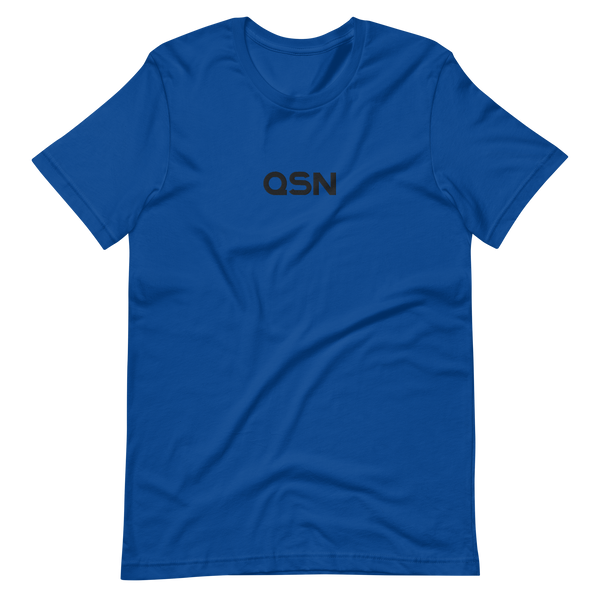 QSN Embroidered Unisex V1 Short-Sleeve T-Shirt (17 Colors) - Black Logo