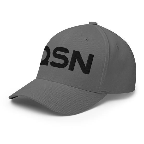 QSN FlexFit Closed Back Hat - Black Logo