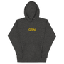 QSN Embroidered Unisex Hoodie - Gold Logo