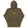 QSN Embroidered Unisex Hoodie - Gold Logo