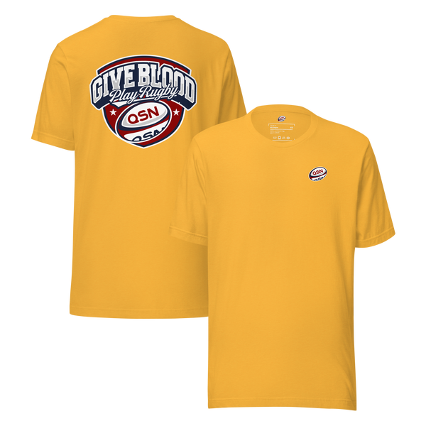 QSN Give Blood Play Rugby Unisex T-Shirt