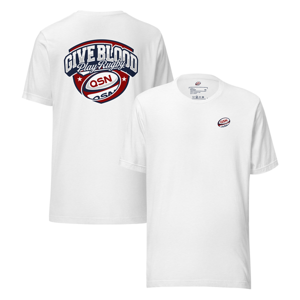 QSN Give Blood Play Rugby Unisex T-Shirt