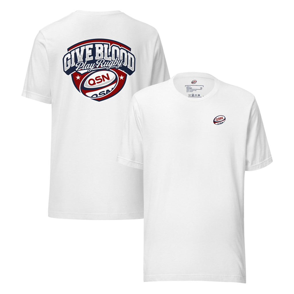 QSN Give Blood Play Rugby Unisex T-Shirt