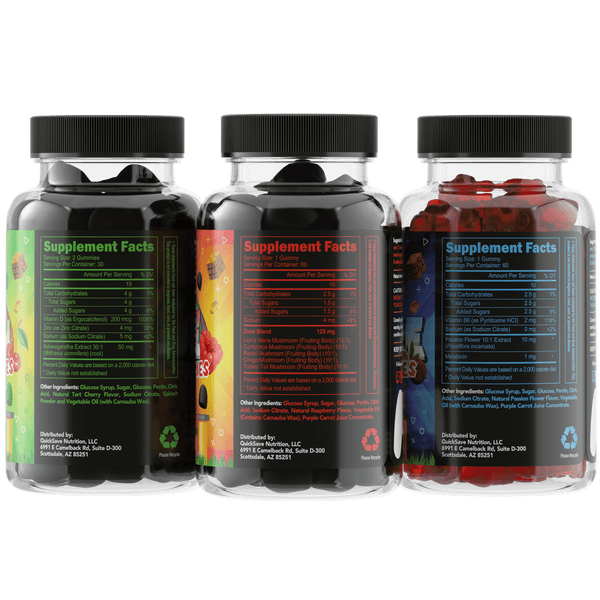 LZR Focused Gaming Gummies Stack