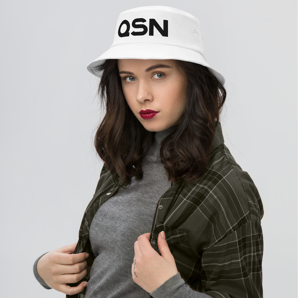 QSN Old School Bucket Hat - Black Logo
