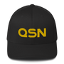 QSN FlexFit Closed Back Hat - Gold Logo