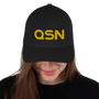 QSN FlexFit Closed Back Hat - Gold Logo