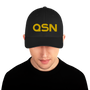QSN FlexFit Closed Back Hat - Gold Logo