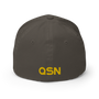 QSN FlexFit Closed Back Hat - Gold Logo
