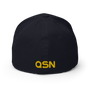 QSN FlexFit Closed Back Hat - Gold Logo