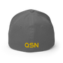 QSN FlexFit Closed Back Hat - Gold Logo