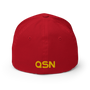 QSN FlexFit Closed Back Hat - Gold Logo