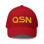 QSN FlexFit Closed Back Hat - Gold Logo