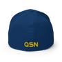 QSN FlexFit Closed Back Hat - Gold Logo