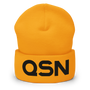 QSN Cuffed Beanie - Black Logo