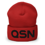 QSN Cuffed Beanie - Black Logo