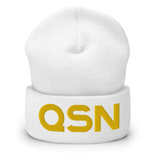 QSN Cuffed Beanie - Gold Logo