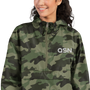 QSN Embroidered Champion Packable Jacket - White Logo