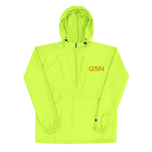 QSN Embroidered Champion Packable Jacket - Gold Logo