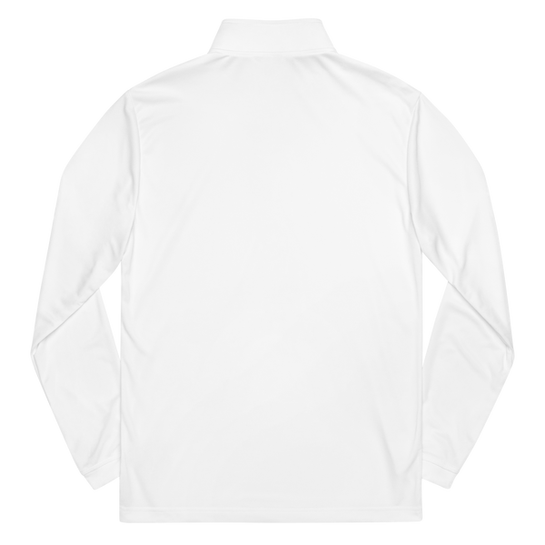 QSN Embroidered Quarter Zip Pullover - White Logo