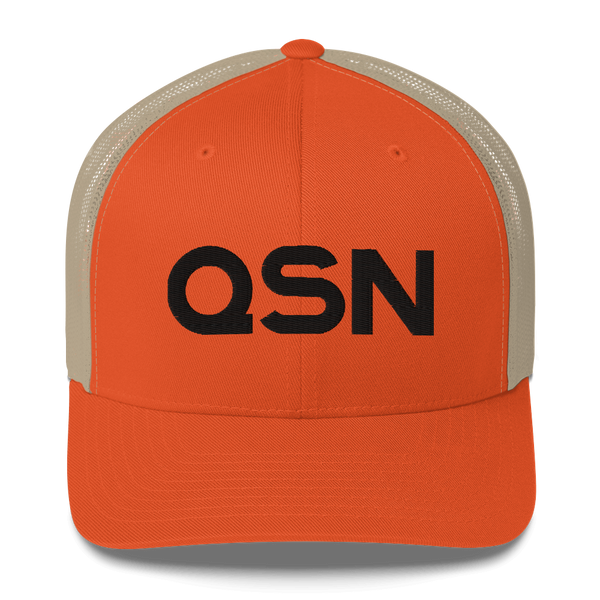 QSN Trucker Hat - Black Logo