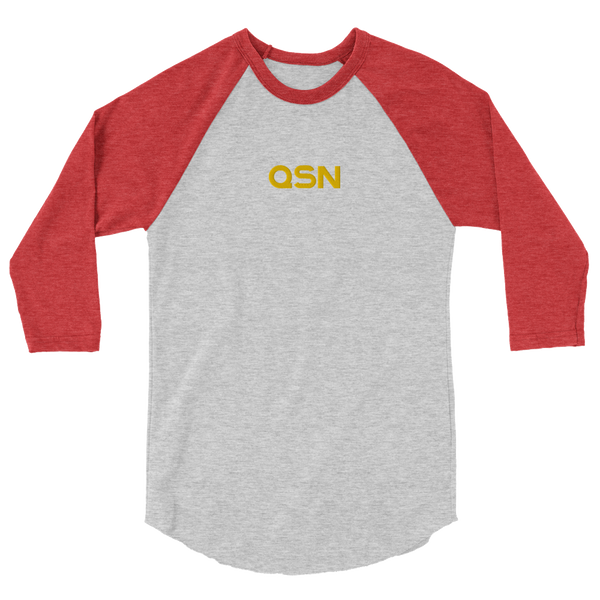 QSN Embroidered Baseball Tee - Gold Logo