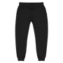 QSN Embroidered Unisex Fleece Sweatpants - Black Logo