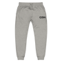 QSN Embroidered Unisex Fleece Sweatpants - Black Logo