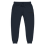 QSN Embroidered Unisex Fleece Sweatpants - Black Logo