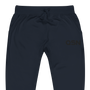 QSN Embroidered Unisex Fleece Sweatpants - Black Logo
