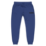 QSN Embroidered Unisex Fleece Sweatpants - Black Logo