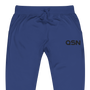 QSN Embroidered Unisex Fleece Sweatpants - Black Logo
