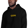 QSN Embroidered Heavy Blend Unisex Hoodie - Gold Logo