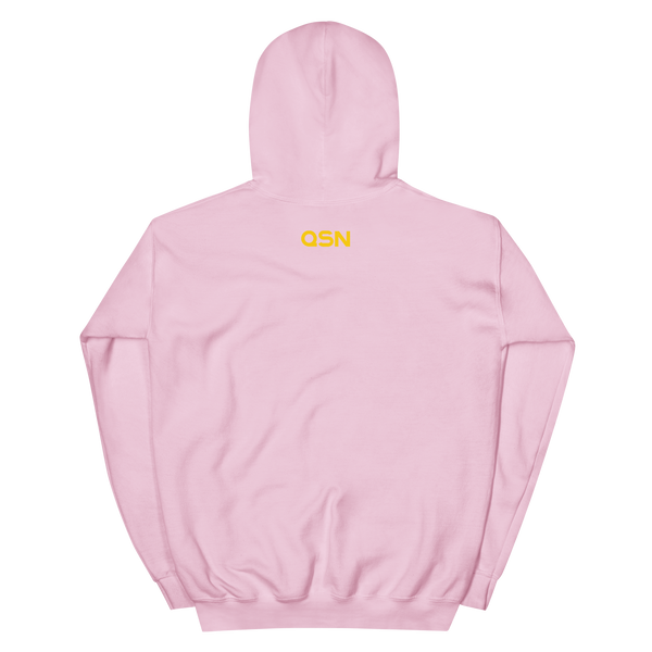 QSN Embroidered Heavy Blend Unisex Hoodie - Gold Logo