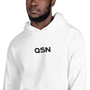QSN Embroidered Heavy Blend Unisex Hoodie - Black Logo