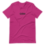 QSN Embroidered Unisex V1 Short-Sleeve T-Shirt (17 Colors) - Black Logo