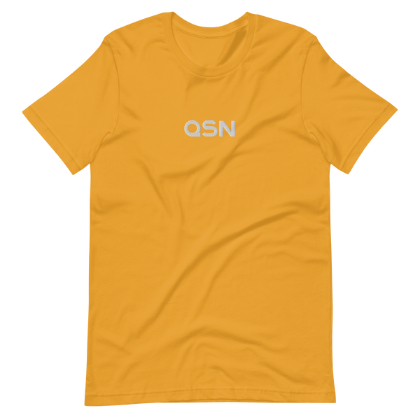 QSN Embroidered Unisex V2 Short-Sleeve T-Shirt (17 Colors) - White Logo