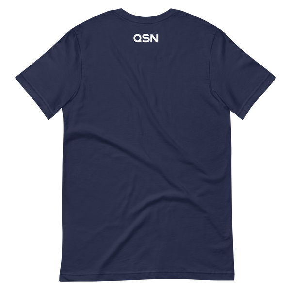 QSN Embroidered Unisex V1 Short-Sleeve T-Shirt (17 Colors) - White Logo