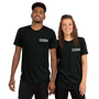QSN Embroidered Tri-Blend Short Sleeve Shirt - White Logo