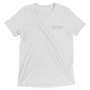 QSN Embroidered Tri-Blend Short Sleeve Shirt - White Logo