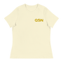 QSN Women's Embroidered Relaxed T-Shirt - Gold Logo