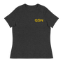 QSN Women's Embroidered Relaxed T-Shirt - Gold Logo