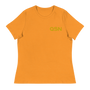 QSN Women's Embroidered Relaxed T-Shirt - Gold Logo