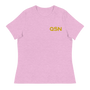QSN Women's Embroidered Relaxed T-Shirt - Gold Logo