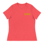 QSN Women's Embroidered Relaxed T-Shirt - Gold Logo