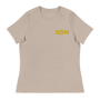 QSN Women's Embroidered Relaxed T-Shirt - Gold Logo