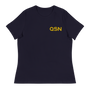 QSN Women's Embroidered Relaxed T-Shirt - Gold Logo