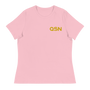 QSN Women's Embroidered Relaxed T-Shirt - Gold Logo